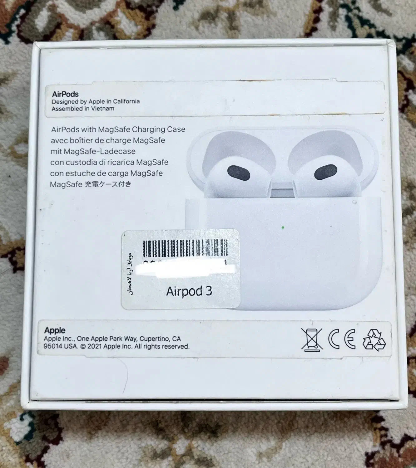 ایرپاد ۳ با جعبه|لوازم جانبی موبایل و تبلت|رشت, دیلمان|دیوار