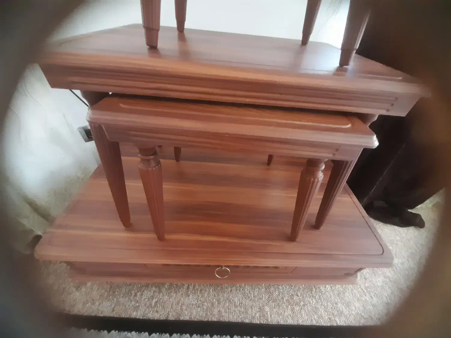 میز جلو مبلی وسه عدد گل میز|مبلمان خانگی و میز عسلی|لار, |دیوار