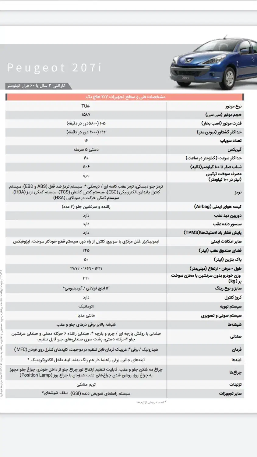 207دستی پانا ارتقاء یافته|خودرو سواری و وانت|بجنورد, |دیوار