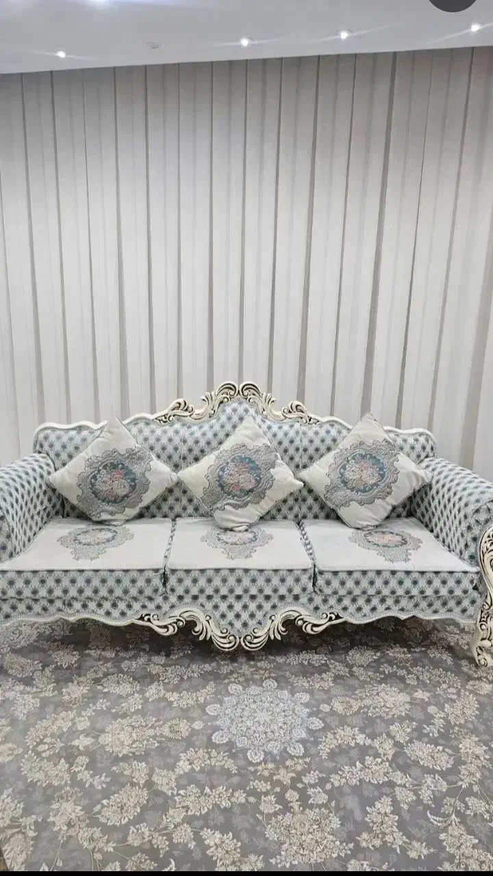 مبل 9نفره استیل طرح دیبا در حد حهزیه|مبلمان خانگی و میز عسلی|تهران, حکیمیه|دیوار