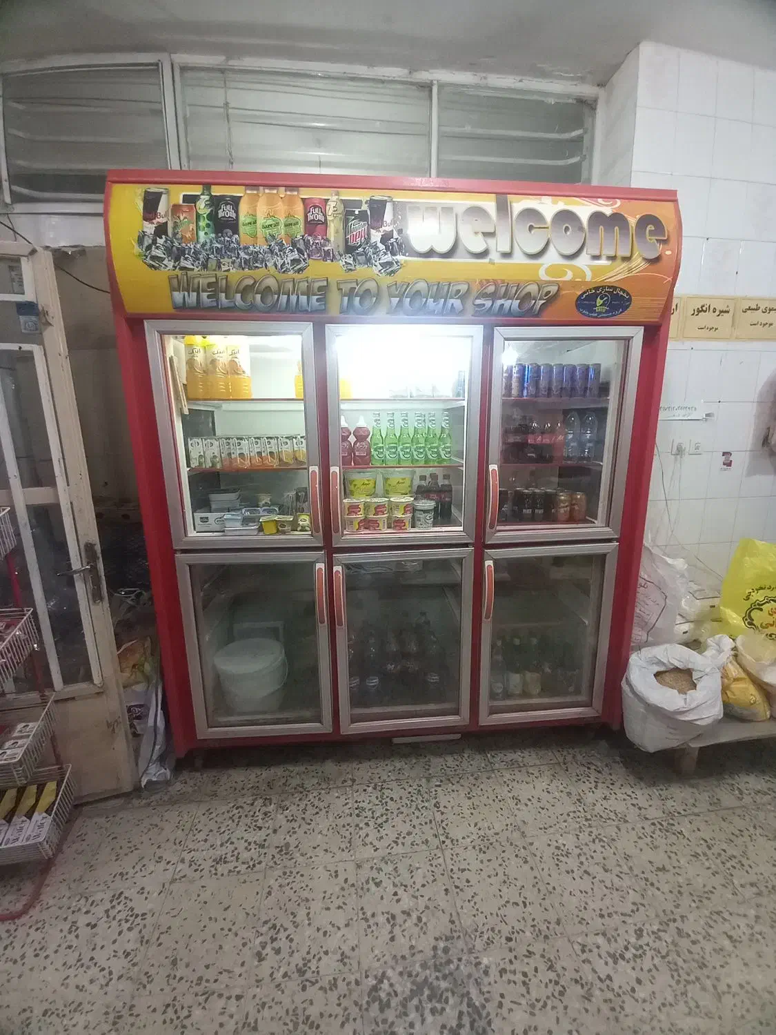 فروش یخچال ایستاده ۶ درب موتور دانفوس|یخچال و فریزر|فرخ‌شهر, |دیوار