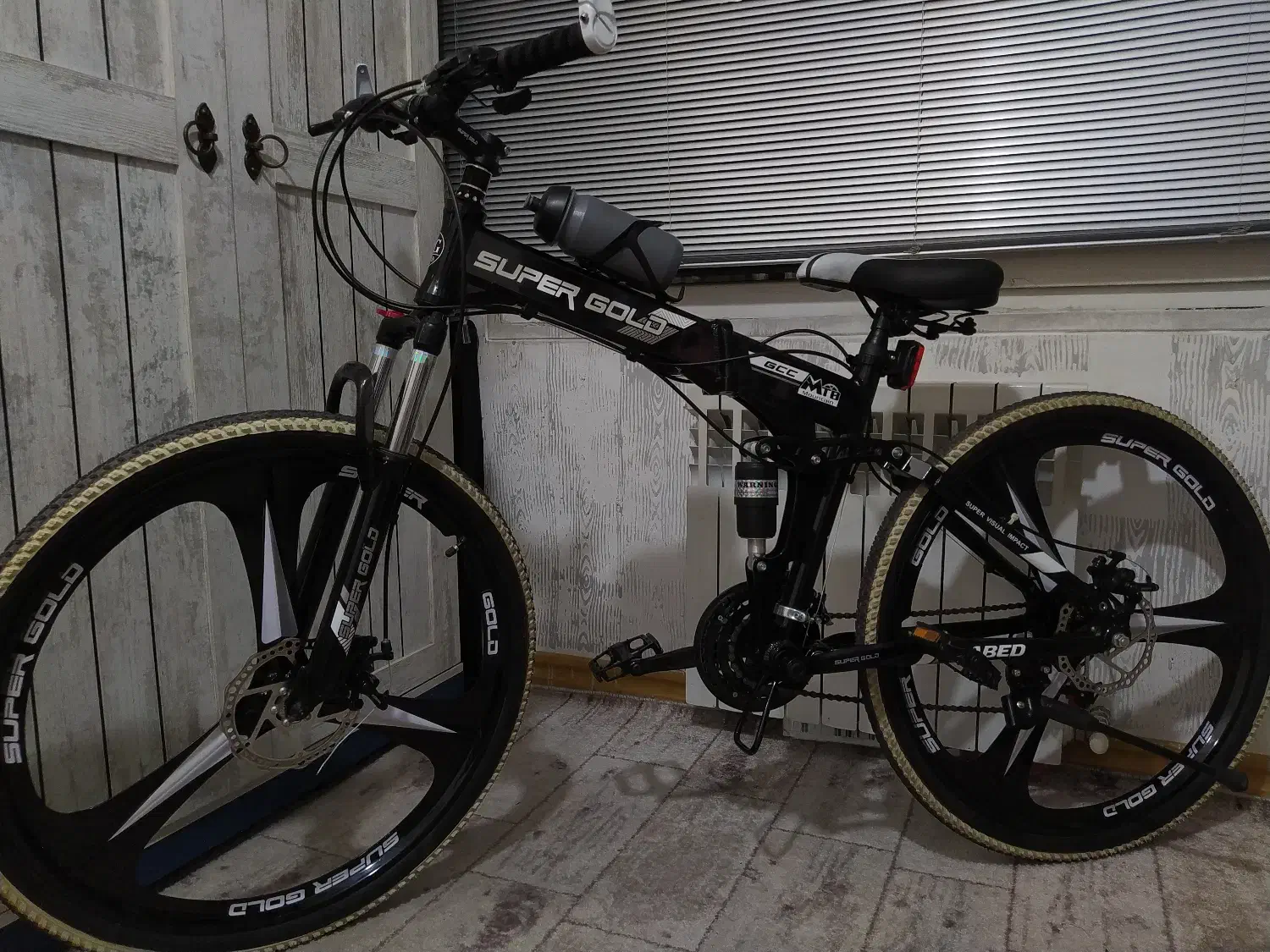 دوچرخه سوپر گلد تاشو ۲۴ دنده|دوچرخه، اسکیت، اسکوتر|کاشان, شهرک خاتم الانبیا (مسکن ملی کاشان)|دیوار