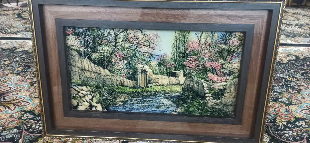 تابلو فرش منظره|تابلو فرش|قم, باجک سه|دیوار