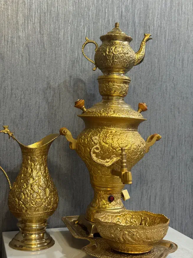 سماور برنجی|صنایع دستی و سایر لوازم تزئینی|مشهد, آبکوه|دیوار