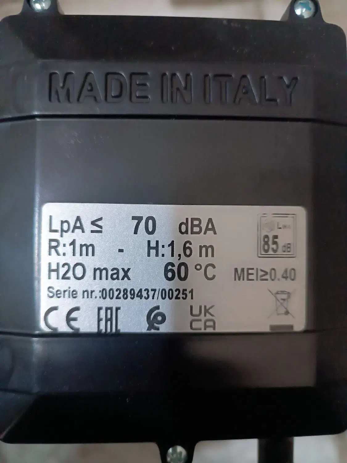 پمپ اب یک اسب ایتالیایی (مارک سیستما)|مصالح و تجهیزات ساختمان|یزد, |دیوار