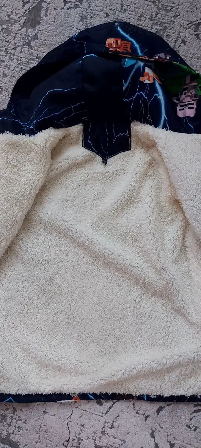 سوئیشرت داخل خز و ضد آب طرح محبوب ماینکرافت سایز ۷|لباس|لشت نشا, |دیوار