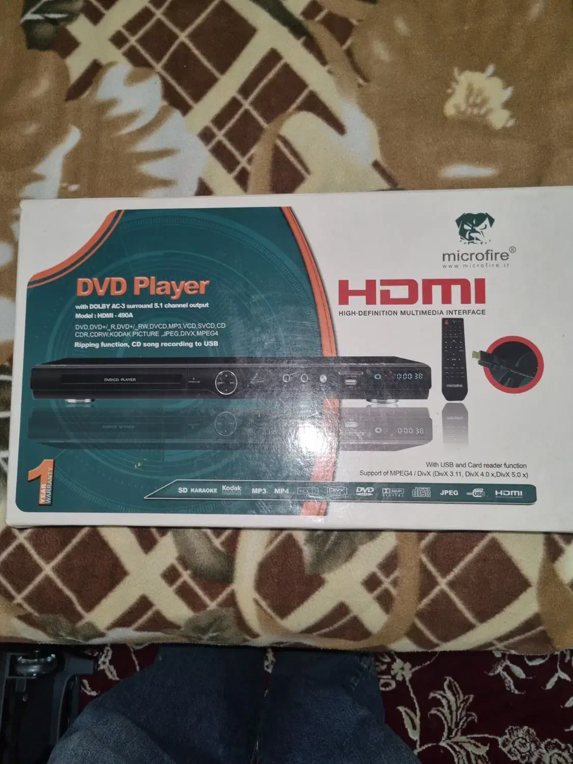 دی وی دی نو نو با کابل اتصال ااچ دی ام آی|پخش‌کننده DVD و ویدیو|شیراز, فرگاز|دیوار