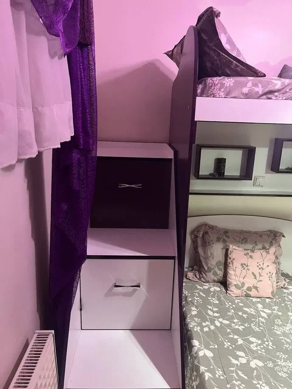 تخت خواب دو طبقه به همراه میز آینه|تخت و سرویس خواب|اصفهان, زیار|دیوار