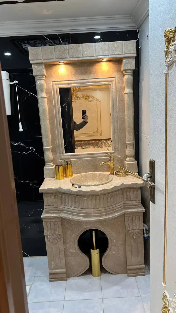 روشویی سنگی طبیعی|لوازم سرویس بهداشتی|ری, تقی آباد|دیوار