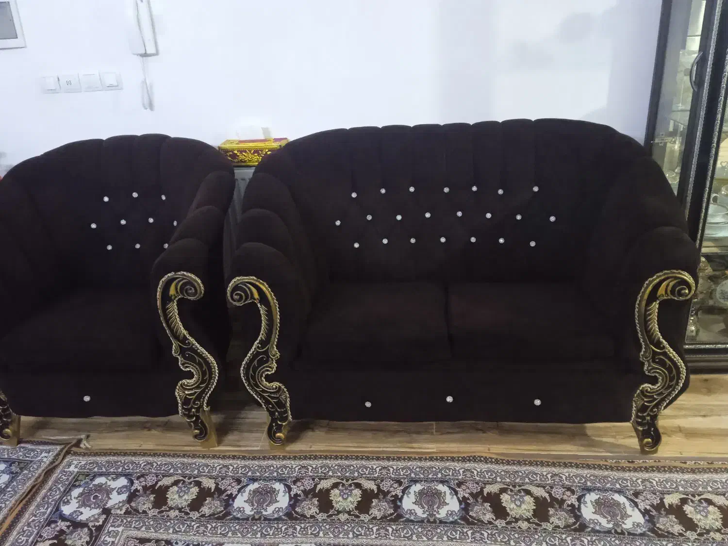 مبل۷نفره|مبلمان خانگی و میز عسلی|محمدیه-قزوین, |دیوار