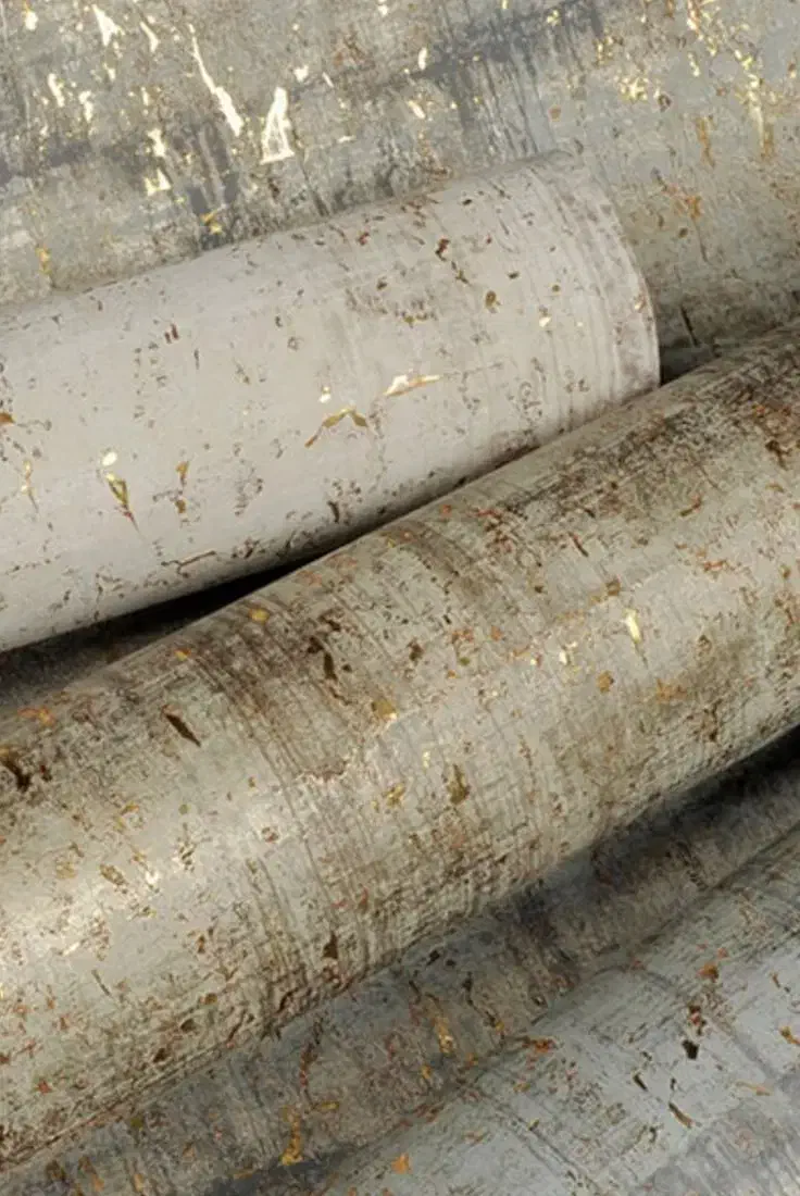 کاغذ دیواری طرح پتینه رنگ روشن|مصالح و تجهیزات ساختمان|پرند, فاز ۶|دیوار