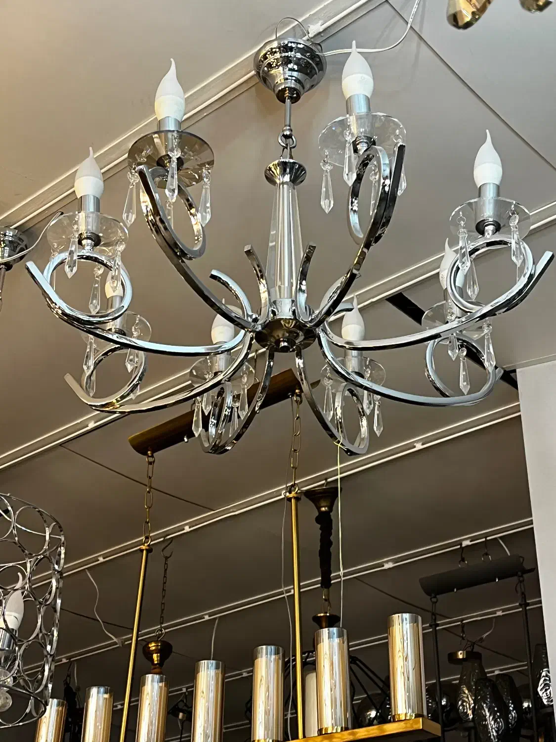 لوستر پروفیلی|لوستر و چراغ آویز|یزد, |دیوار