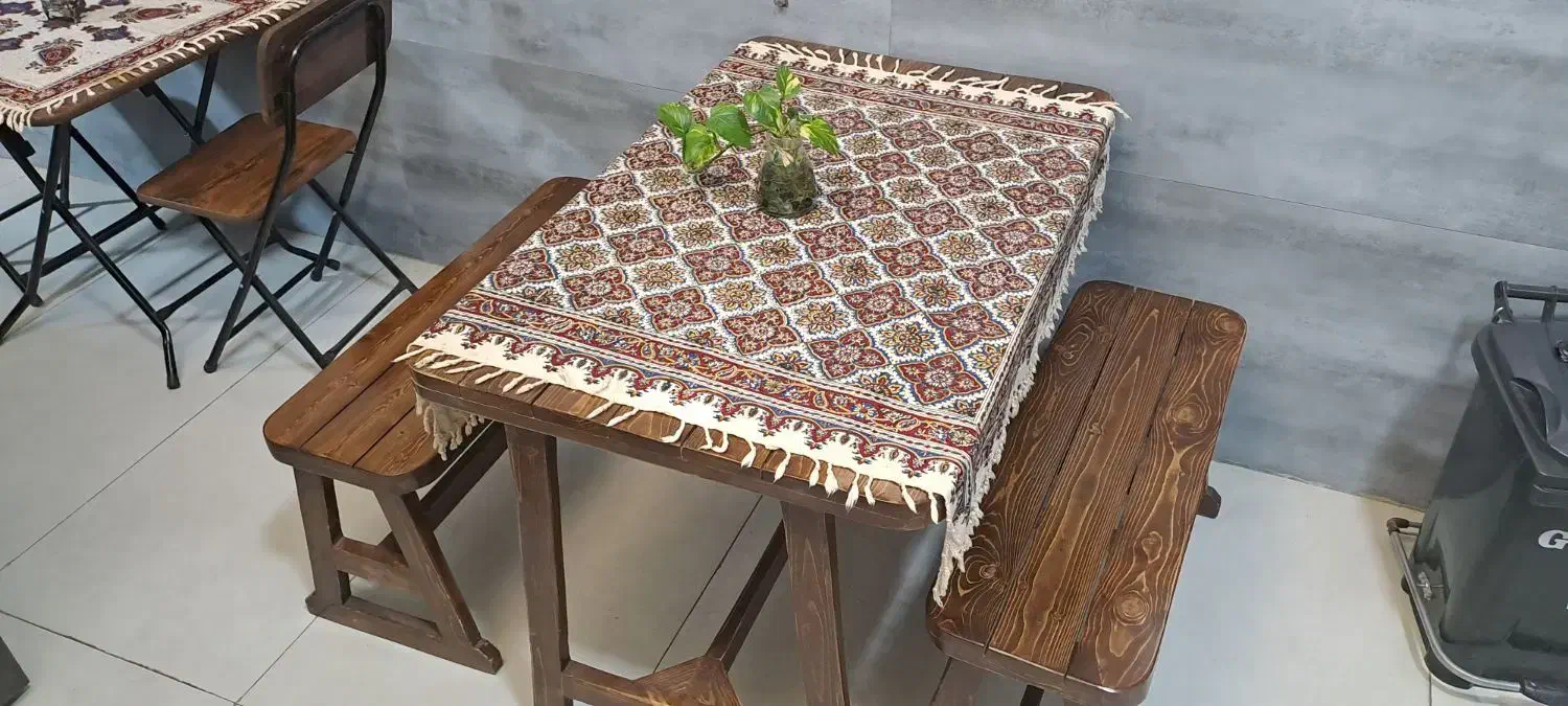 میز آتشدان و نیمکت چوب روس|بخاری، هیتر، شومینه|شیراز, فرگاز|دیوار