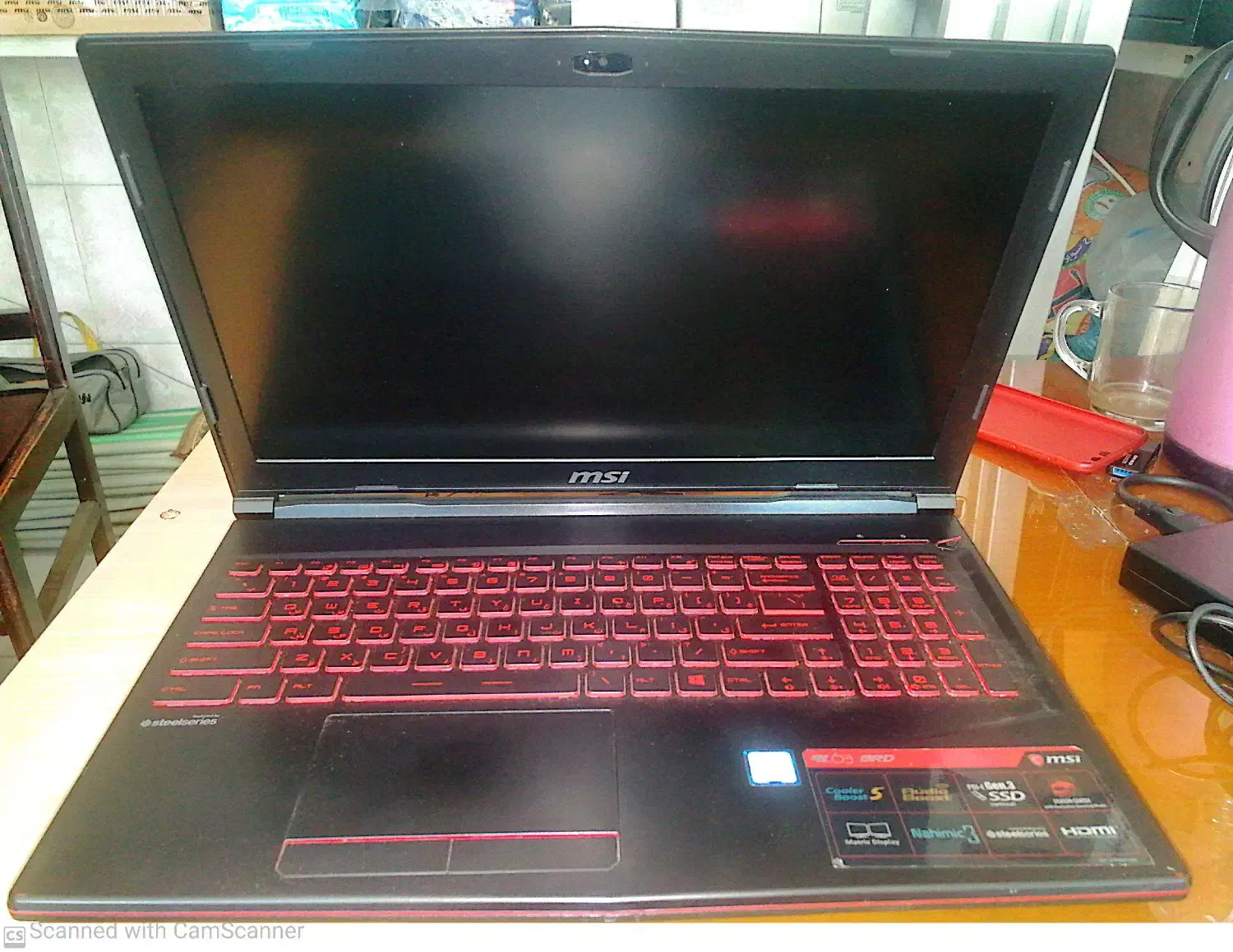 لپ تاپ گیمینگ MSI Gl63 8RDنسل 8 i7  گرافیک 1050 ti|رایانه همراه|تبریز, |دیوار
