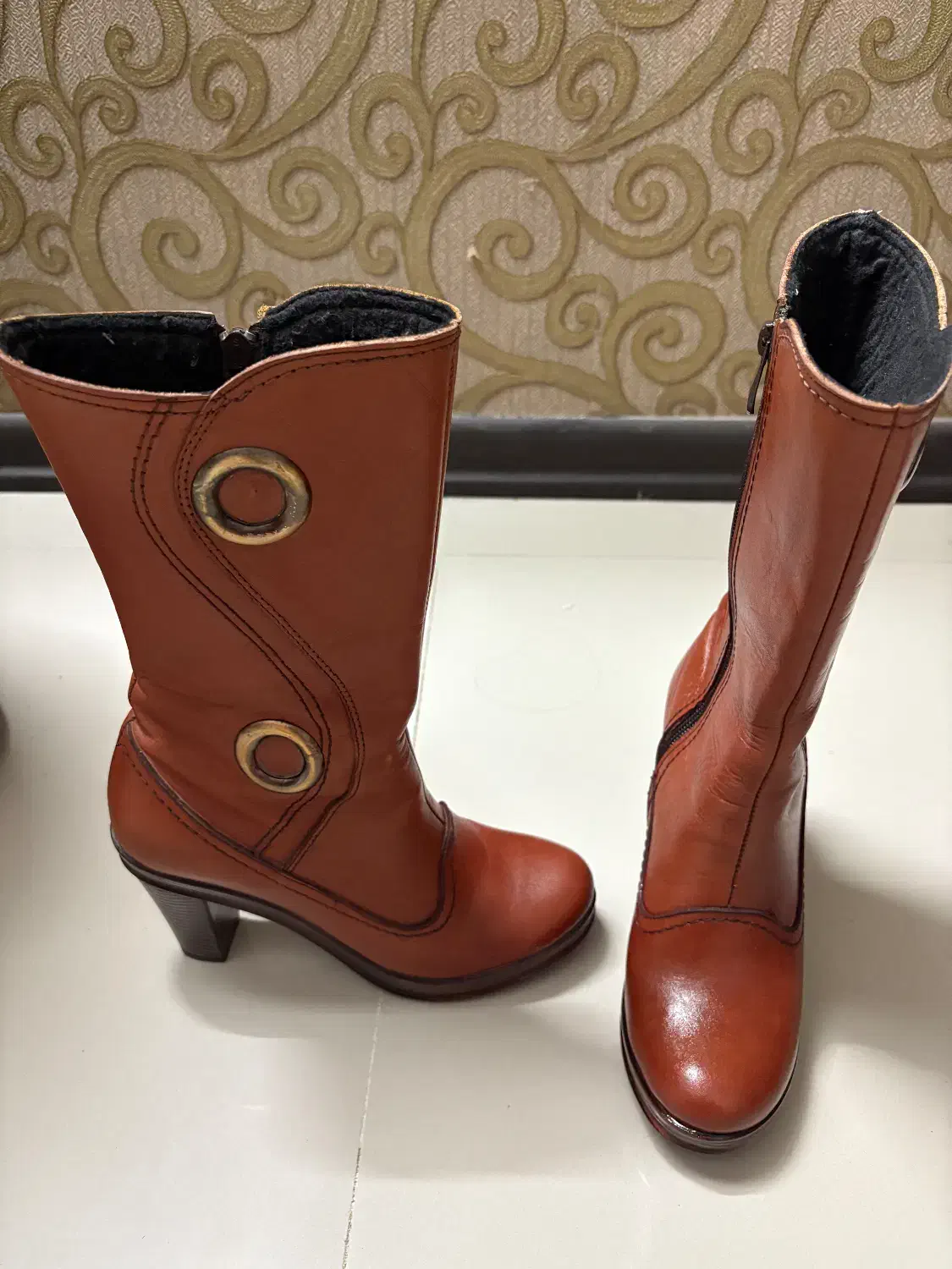 بوت چرم قهوه ای|کیف، کفش، کمربند|سبزوار, نواب صفوی|دیوار