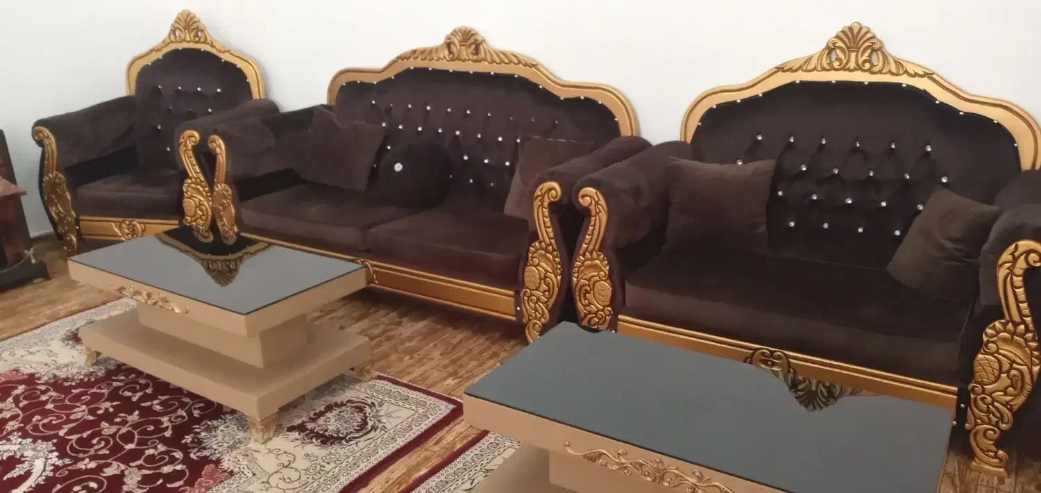 مبل سلطنتی ۱۳ نفره|مبلمان خانگی و میز عسلی|سلماس, |دیوار