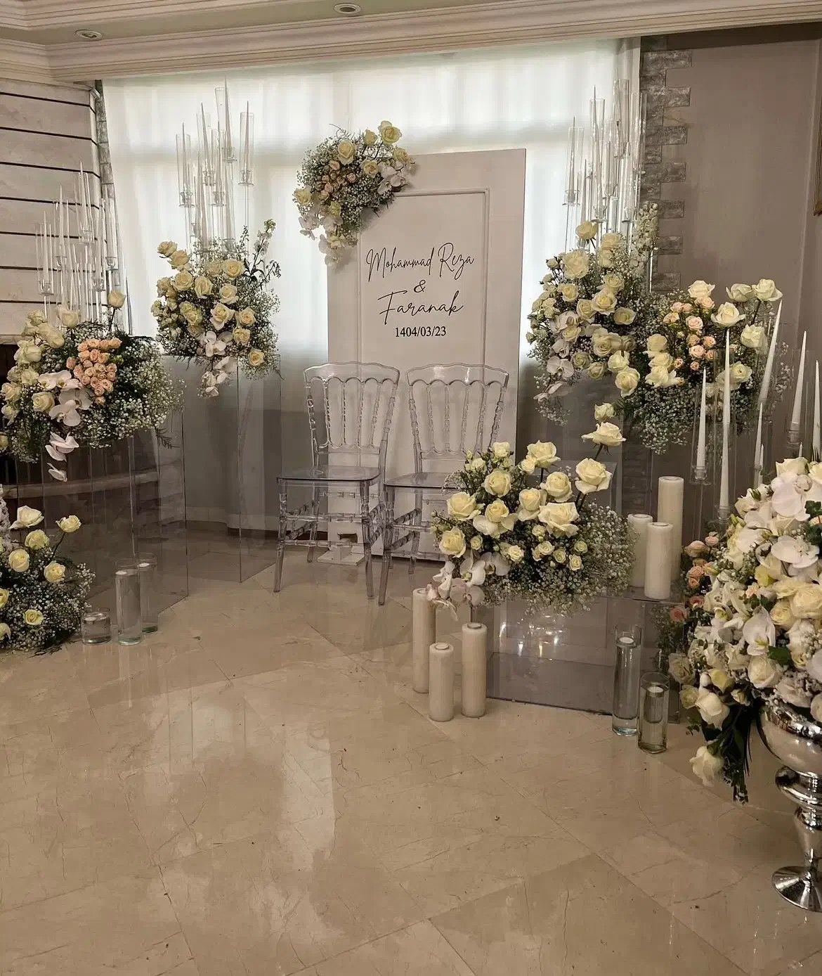 گل آرایی جایگاه و سفره عقد و ماشین عروس و غیره|خدمات پذیرایی، مراسم|اصفهان, همدانیان|دیوار