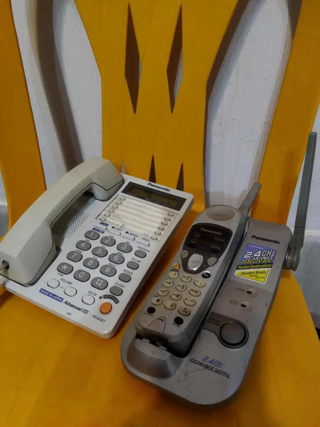 تلفن دوخط پاناسونیک اصل ژاپن|تلفن رومیزی|اصفهان, باغ فدک|دیوار