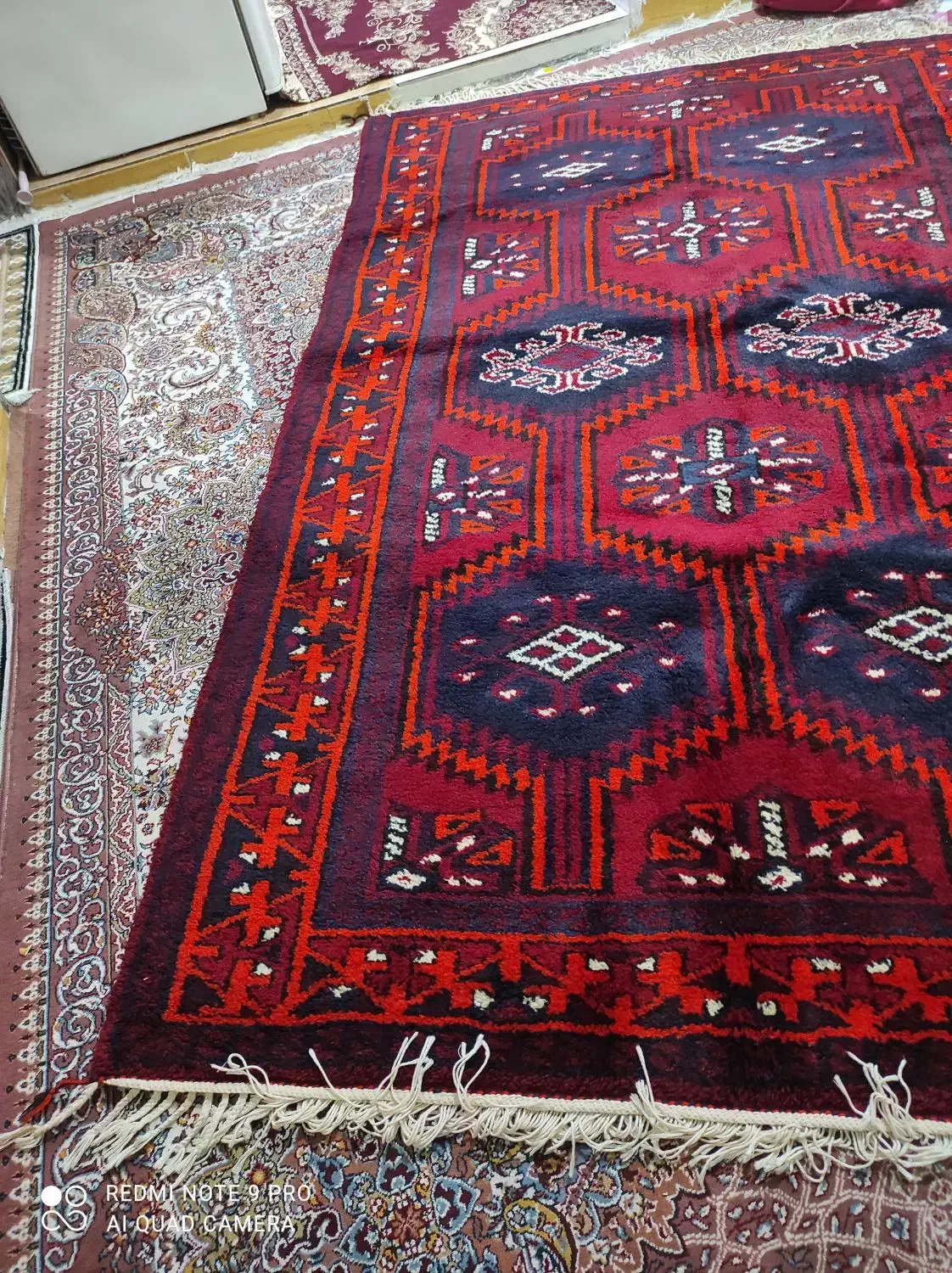 سلام قالی دست باف دارم برافروش|فرش|شوشتر, |دیوار