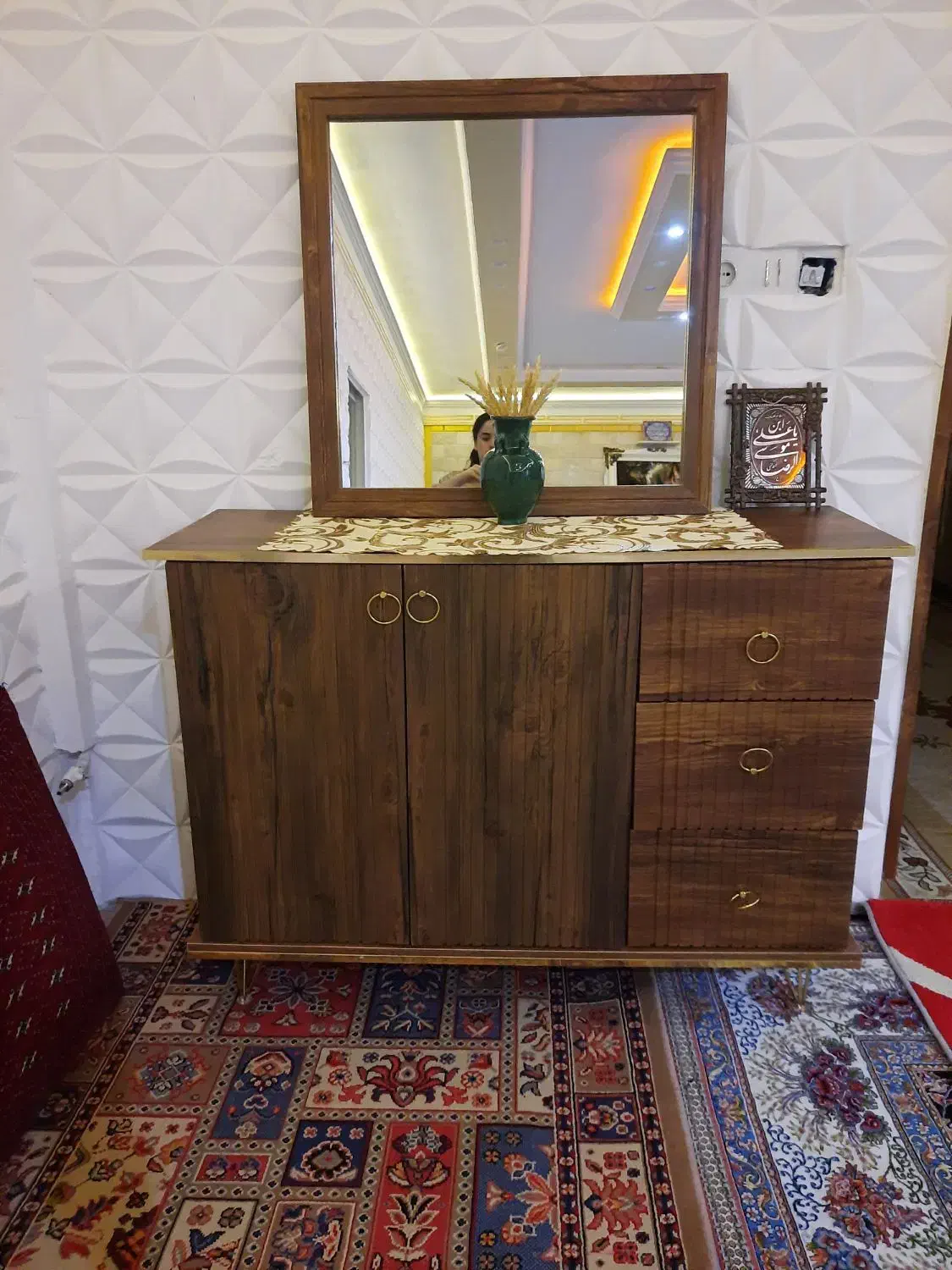 آینه کنسول و میزتی|بوفه، ویترین، کنسول|ایلام, |دیوار