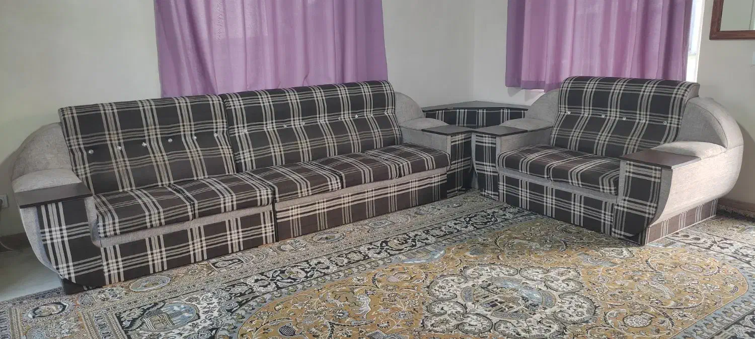 یکدست مبل هفت نفره صحیح و سلامت|مبلمان خانگی و میز عسلی|شیرود, |دیوار