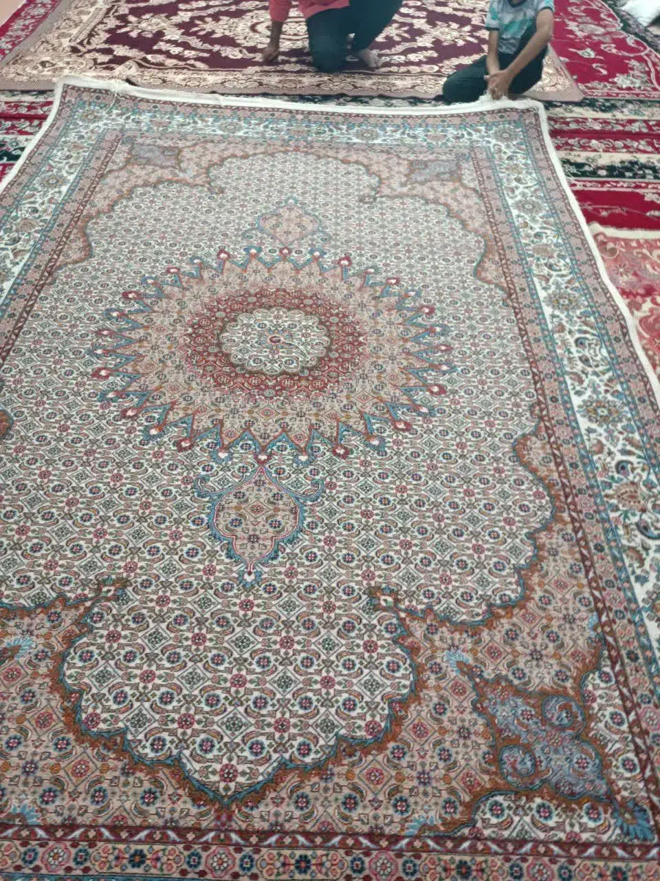 فرش شش متری ریز ماهی دست بافت|فرش|بیرجند, |دیوار