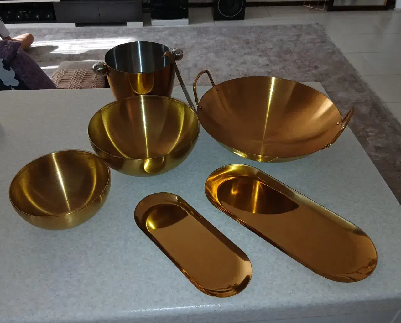 پذیرایی طلایی|ظروف سرو و پذیرایی|پردیس, فاز ۴|دیوار