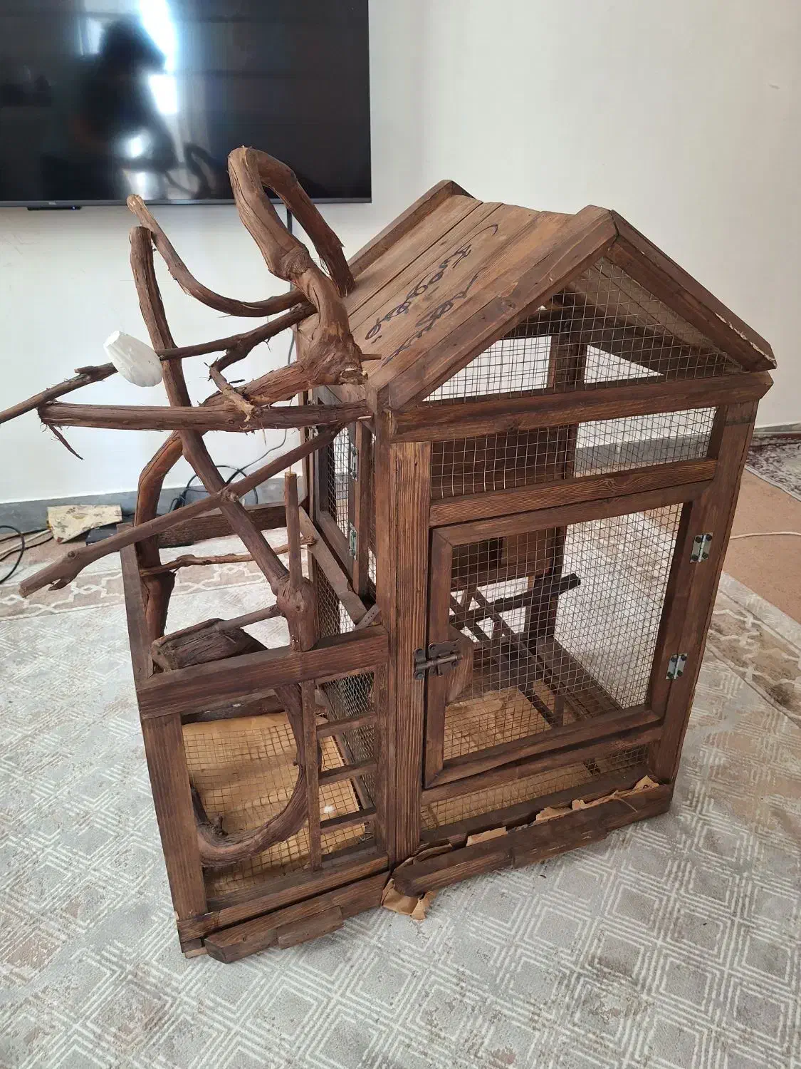 قفس چوبی پرنده|لوازم جانبی حیوانات|بوشهر, |دیوار