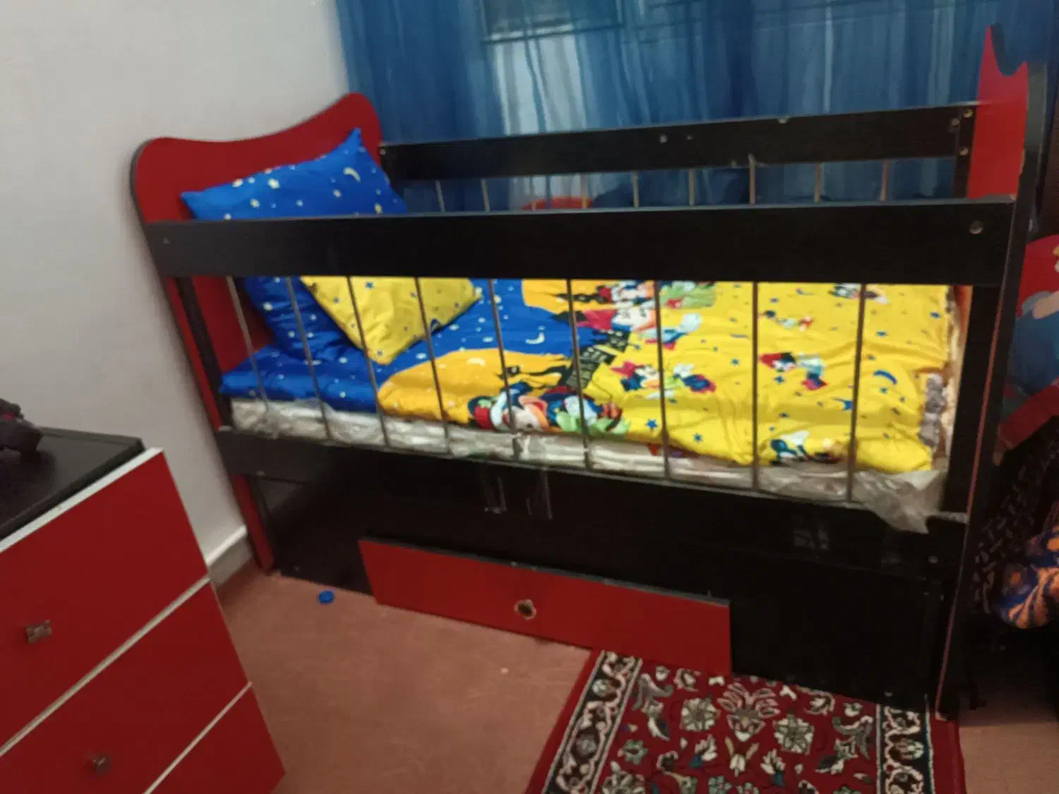 تخت و کمد کودک تا هفت سال|تخت و سرویس خواب|نظرآباد, رسالت|دیوار