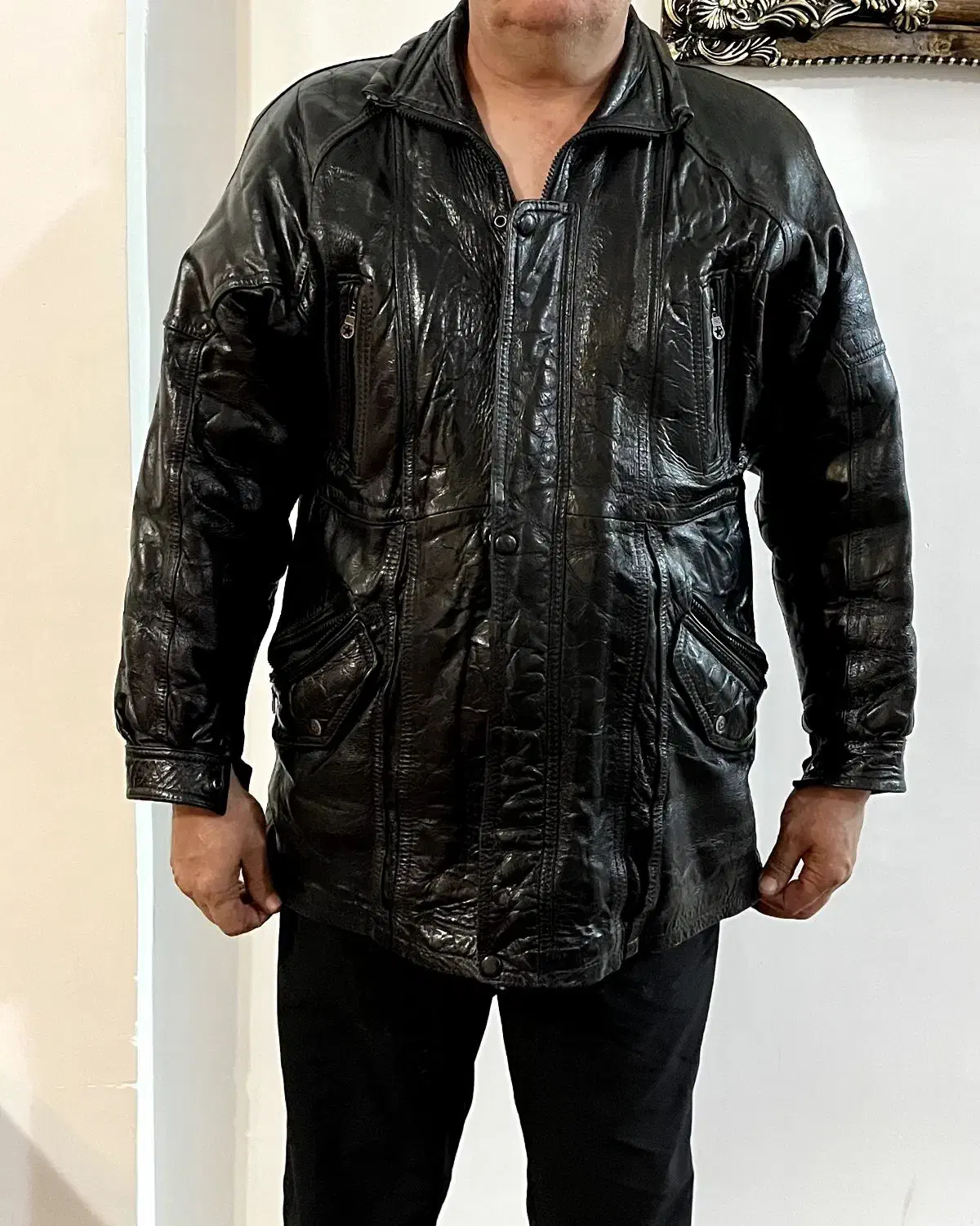 کاپشن چرم سایز ایکس لارج|لباس|سهند, |دیوار