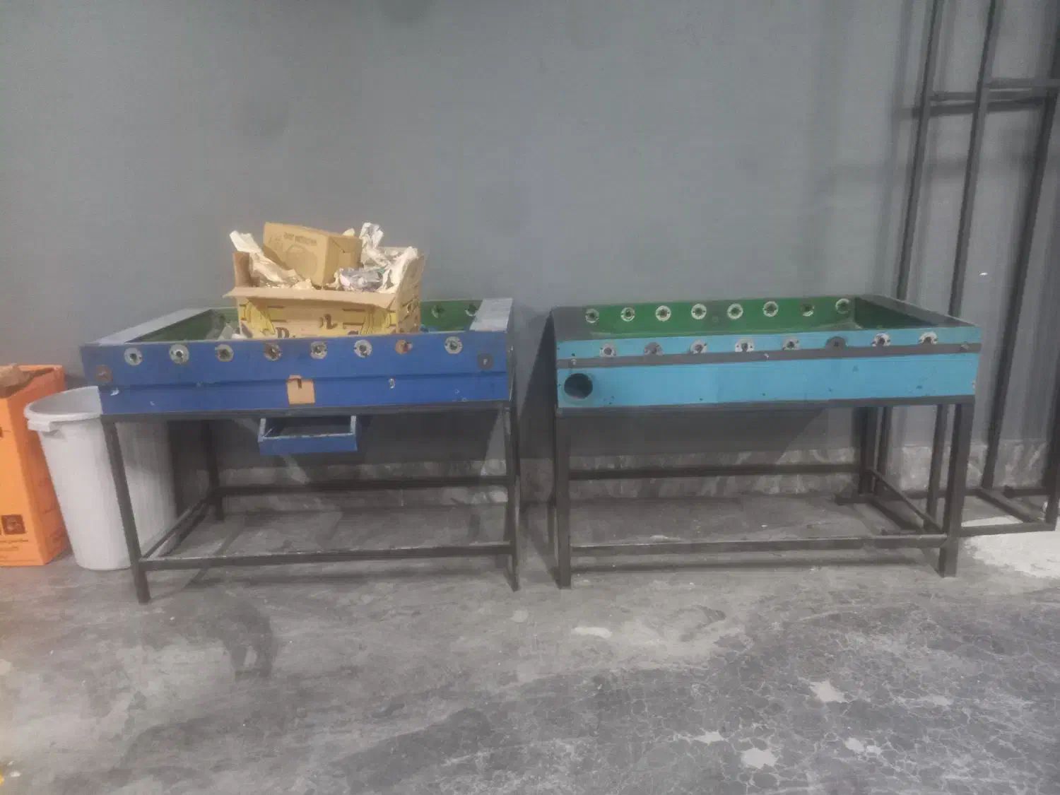 فوتبال دستی قدیمی چوبی|ورزشهای توپی|قم, نیروگاه|دیوار