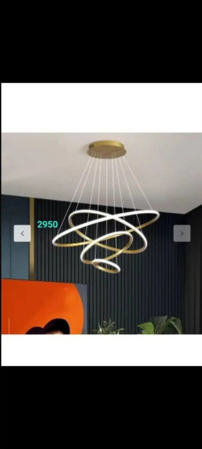 حراا*ج لوستر مدرن شیک جدیدبعلت تغییرشغل ریموت دار|لوستر و چراغ آویز|رشت, کوی جام جم|دیوار