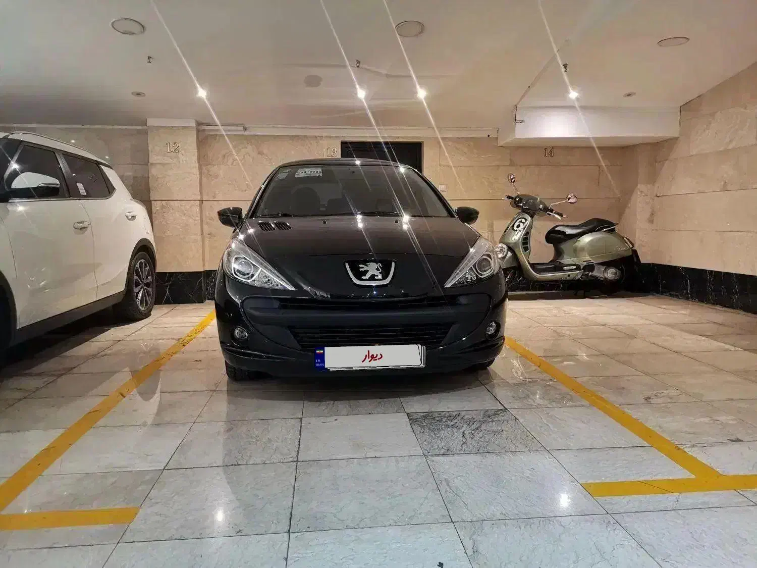 207 اتومات پاناروما 402 مشکی کم کار|خودرو سواری و وانت|اردبیل, |دیوار