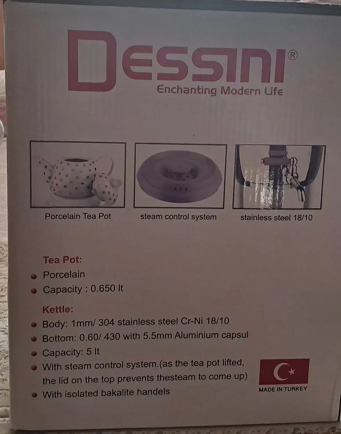 ست قوری کتری دسینی ترکیه ای نو و اکبند|قوری، کتری، قهوه‌ساز دستی|تهران, دردشت|دیوار