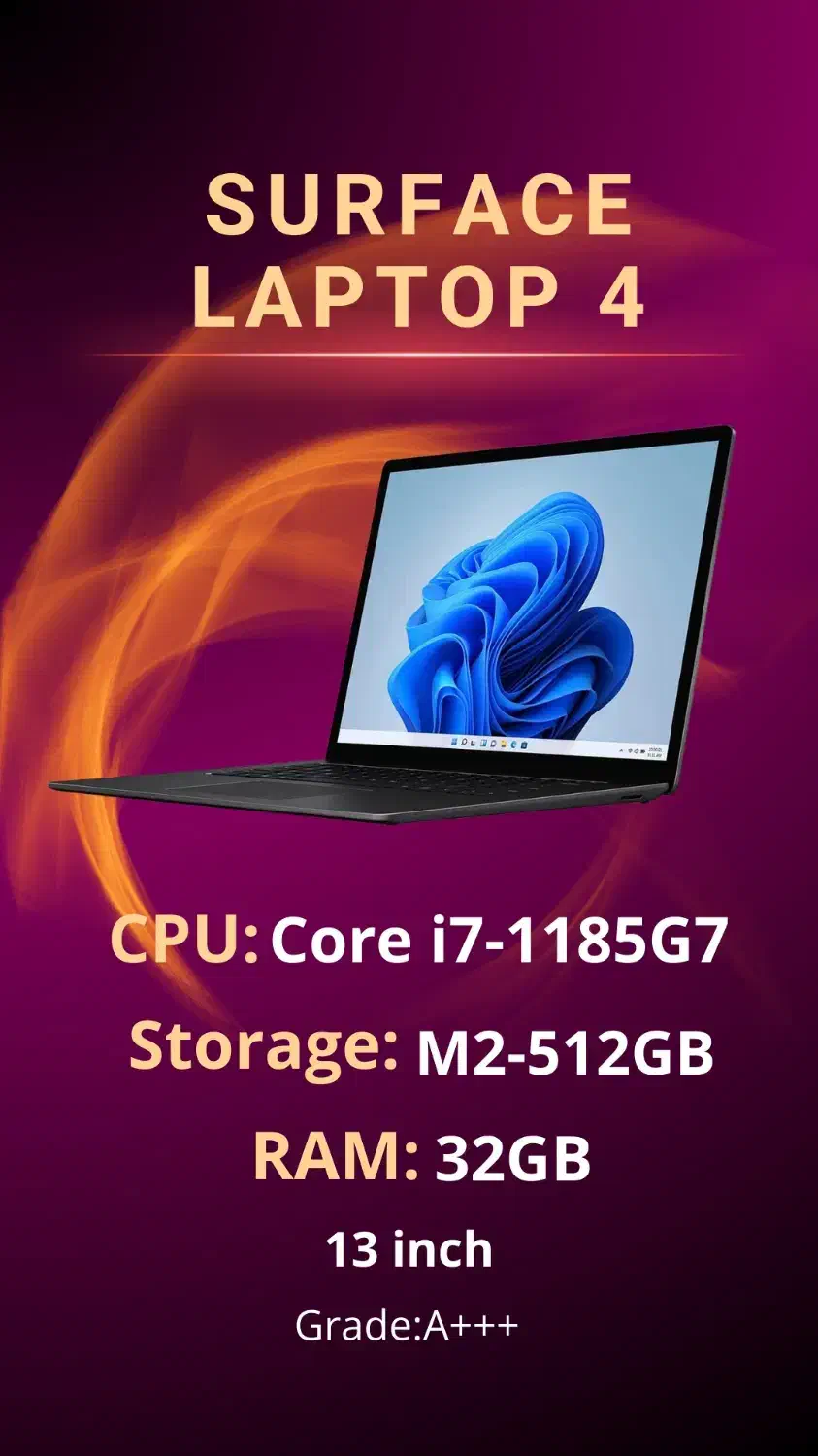 Surface Laptop 4 13inch سرفیس لپتاپ 4 13اینچ|رایانه همراه|تهران, جهاد|دیوار