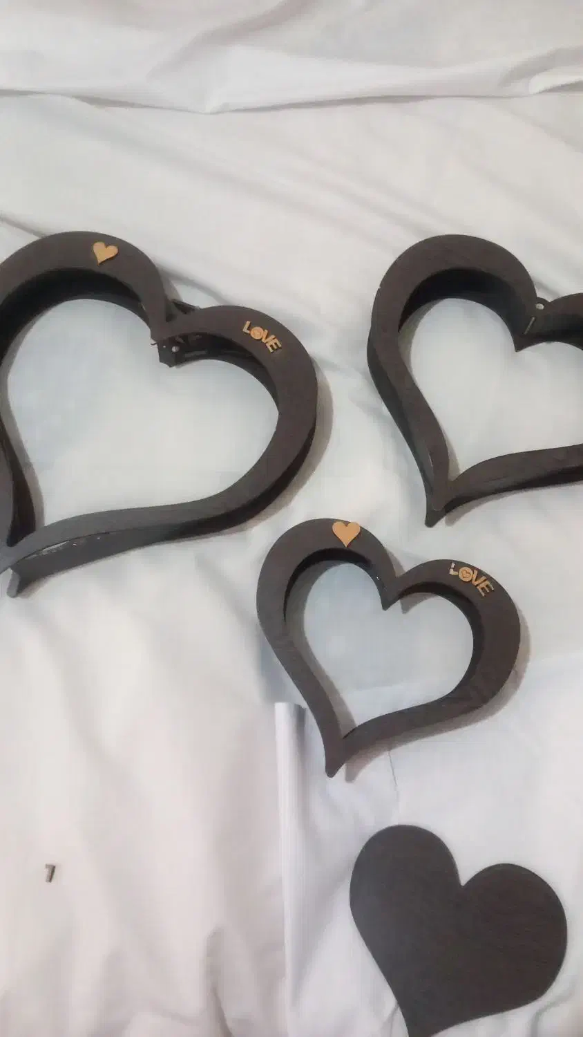 جعبه چوبی و استند قلب|صنایع دستی و سایر لوازم تزئینی|قم, ناصردیوان|دیوار