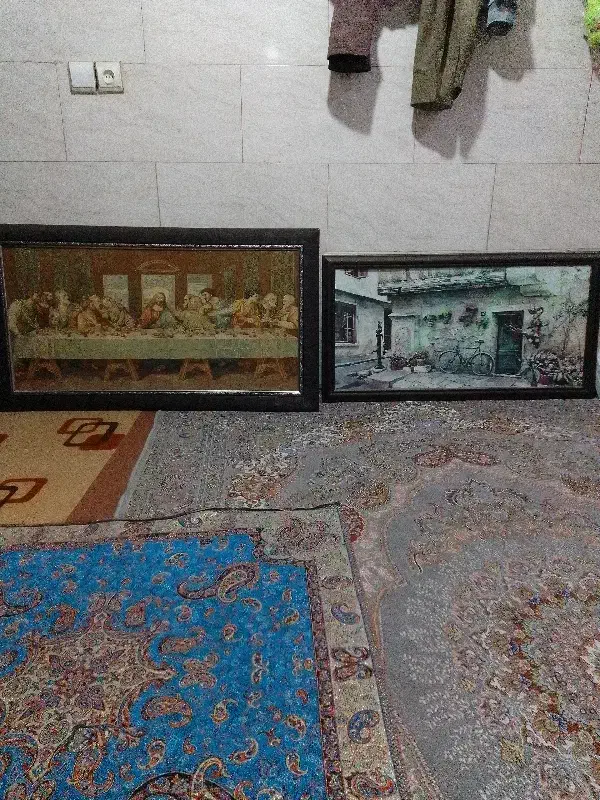 دو عدد تابلو فرش و نقاشی|تابلو فرش|بندرعباس, |دیوار