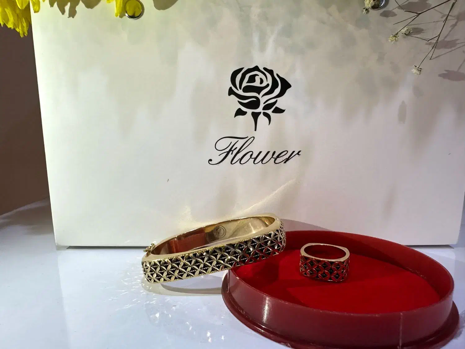 دستبند و انگشتر سیاه قلم|جواهرات|یاسوج, |دیوار