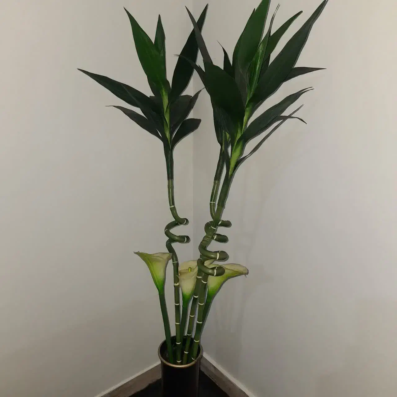 گلهای بامبو و شیپوری مصنوعی|گل مصنوعی|رشت, گلسار|دیوار