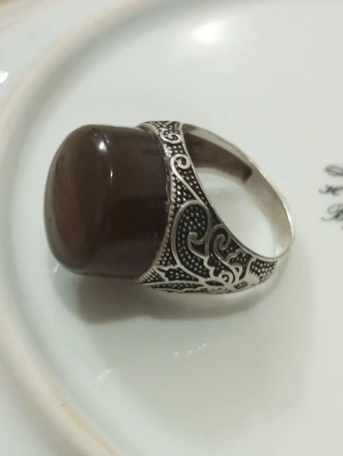 انگشترعقیق خرمایی|جواهرات|مشهد, امیر المومنین|دیوار