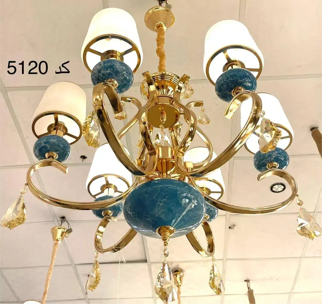 لوستر با کیفیت و اویز مدرن با لامپ|لوستر و چراغ آویز|تهران, لاله زار|دیوار