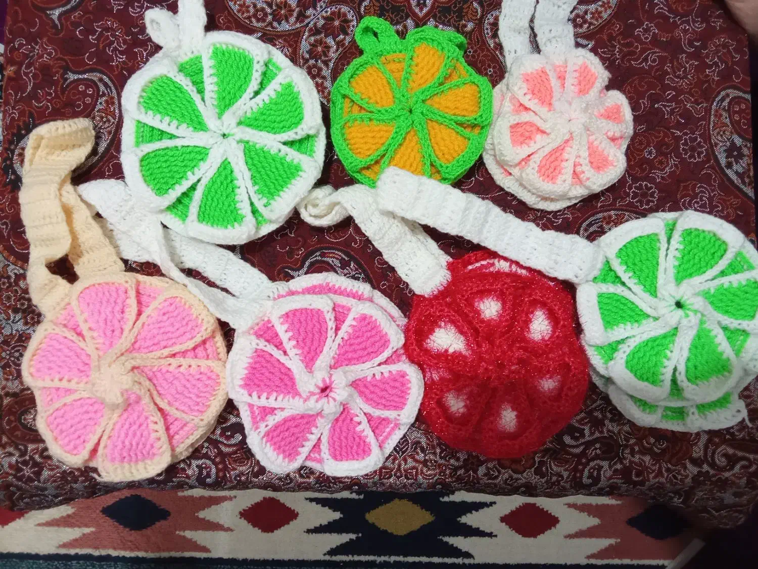 دستگیره آشپزخانه بافتنی|سفره، حوله، دستمال آشپزخانه|قزوین, |دیوار
