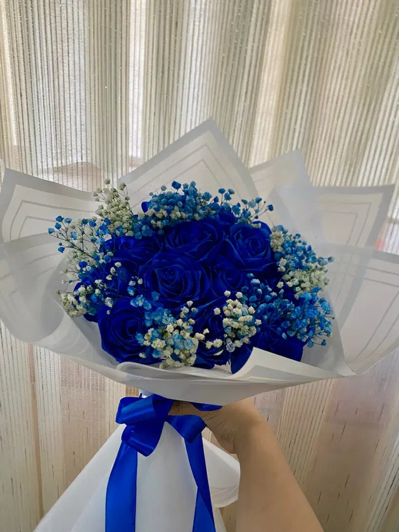 دسته گل روبانی ، جاودانه، روز مادر|گل مصنوعی|تبریز, |دیوار