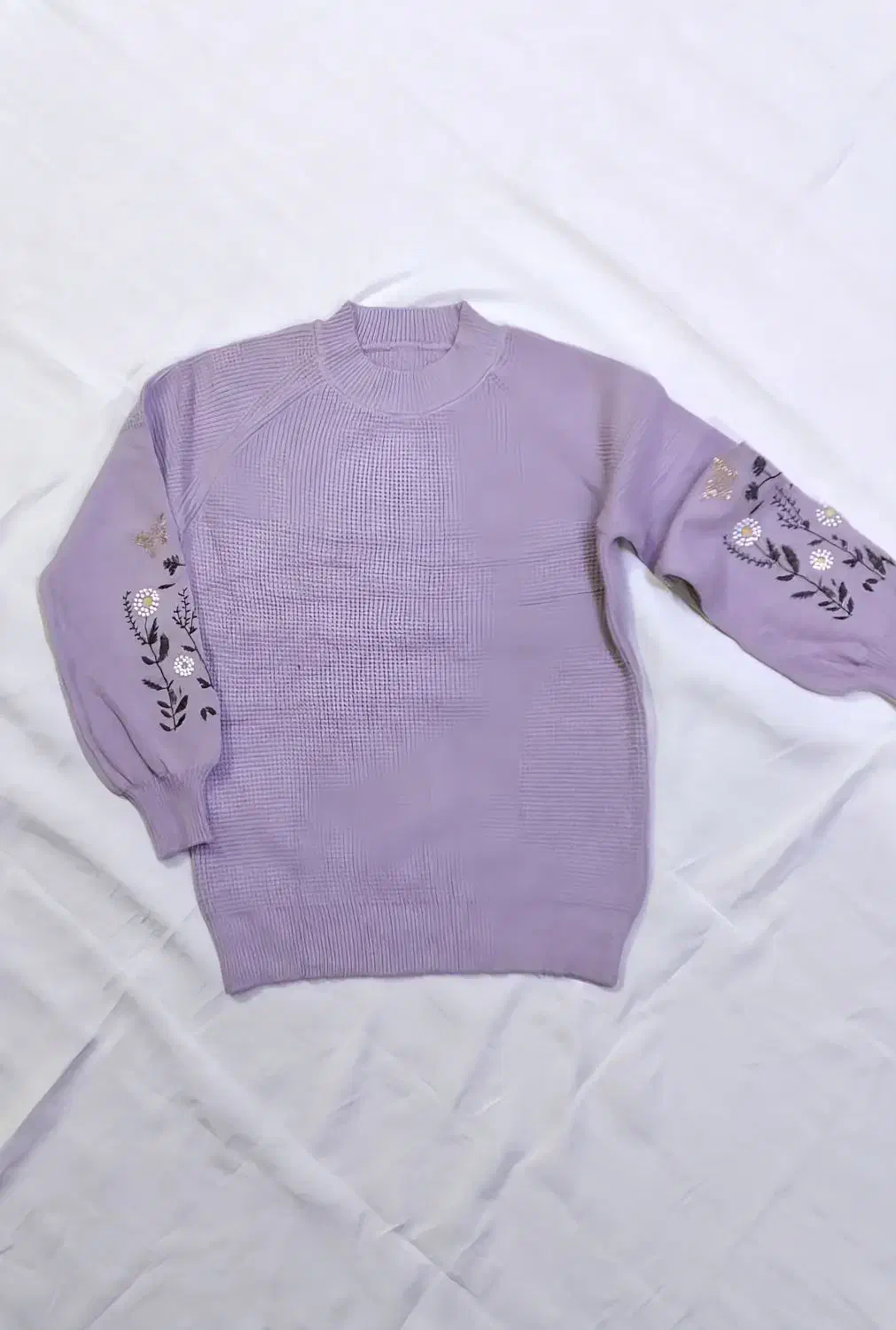 بلوز بافت آستین گلدوزی|لباس|مرند, |دیوار