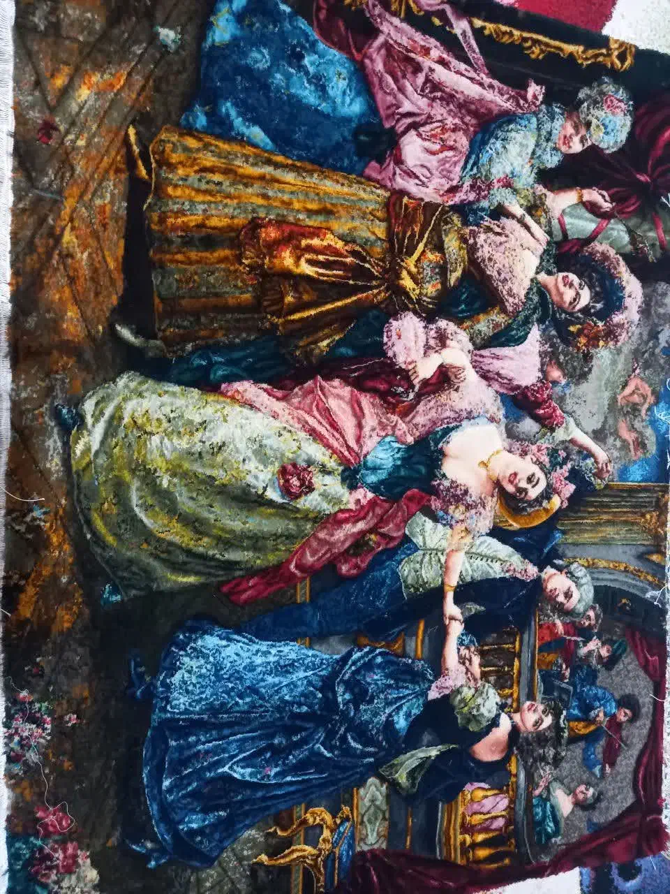 تابلو فرش دستباف چله ابریشم|تابلو فرش|چهاردانگه (تهران), |دیوار