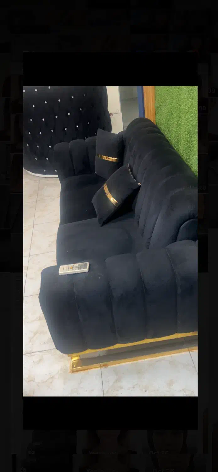 مبل و کاناپه سه نفره مشکی|مبلمان خانگی و میز عسلی|کرج, گوهردشت|دیوار