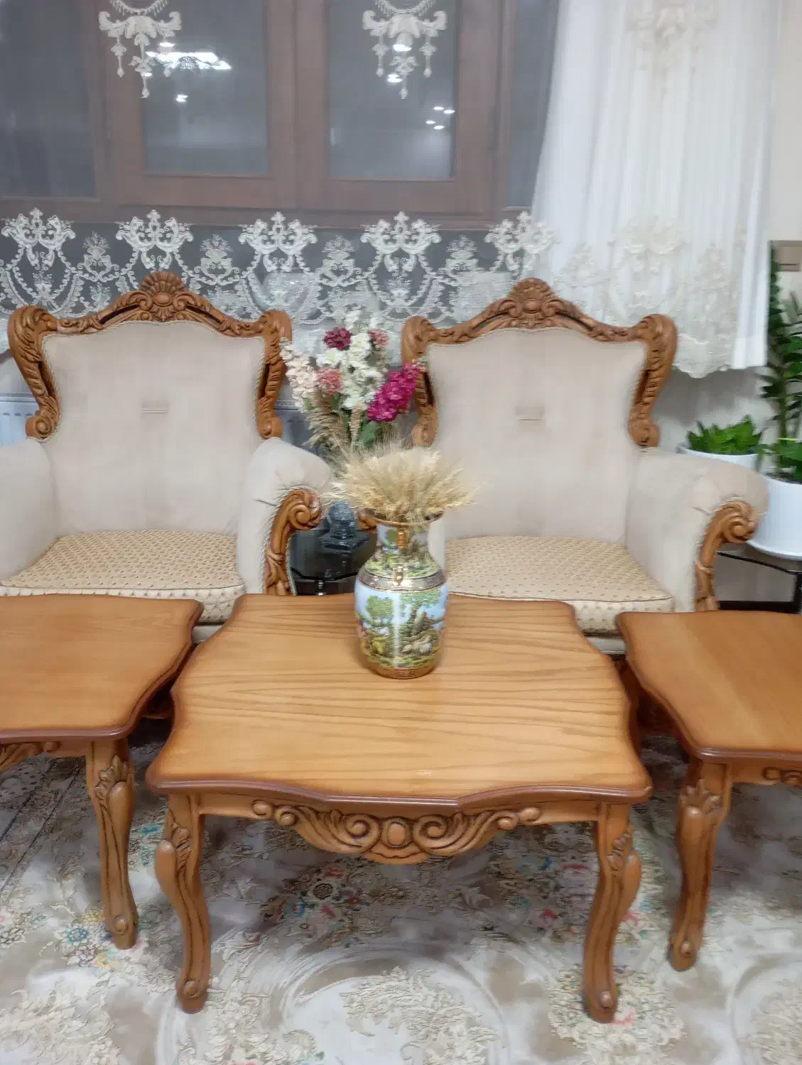 مبل با چوب راش|مبلمان خانگی و میز عسلی|یزد, |دیوار