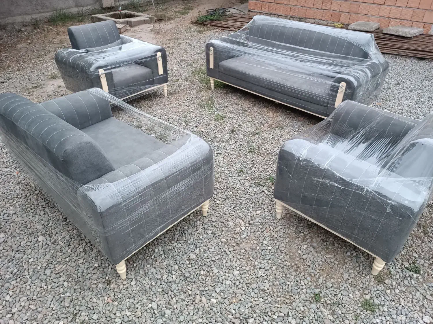 مبل هفت نفره باپارچه اصل چین|مبلمان خانگی و میز عسلی|آق قلا, |دیوار