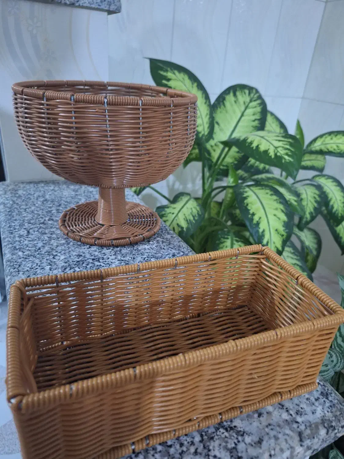 سبد حصیری|ظروف نگهدارنده، پلاستیکی، یک‌بارمصرف|اراک, |دیوار