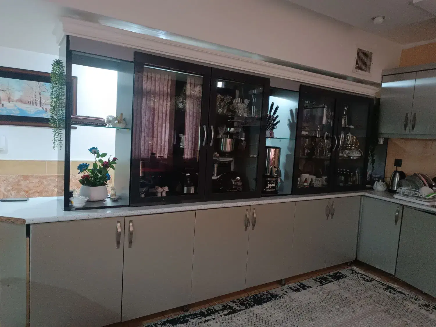 کابینت های گلاس|مصالح و تجهیزات ساختمان|فریمان, |دیوار